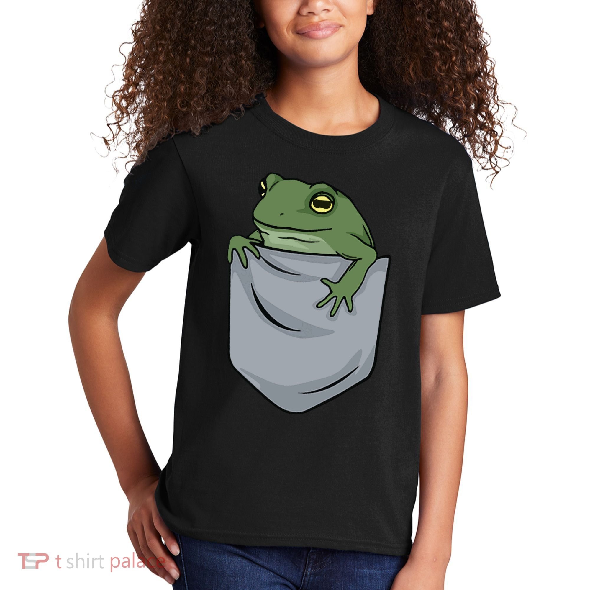 Frog Pocket For A Frog Fan Funny Kids T-Shirt