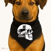 Funny Pinball Fan Skeleton Gaming Gamer Gift USA-Made Doggie Bandana thumb 1