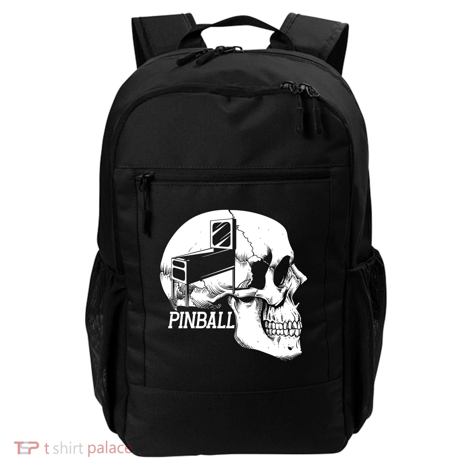 Funny Pinball Fan Skeleton Gaming Gamer Gift Backpack
