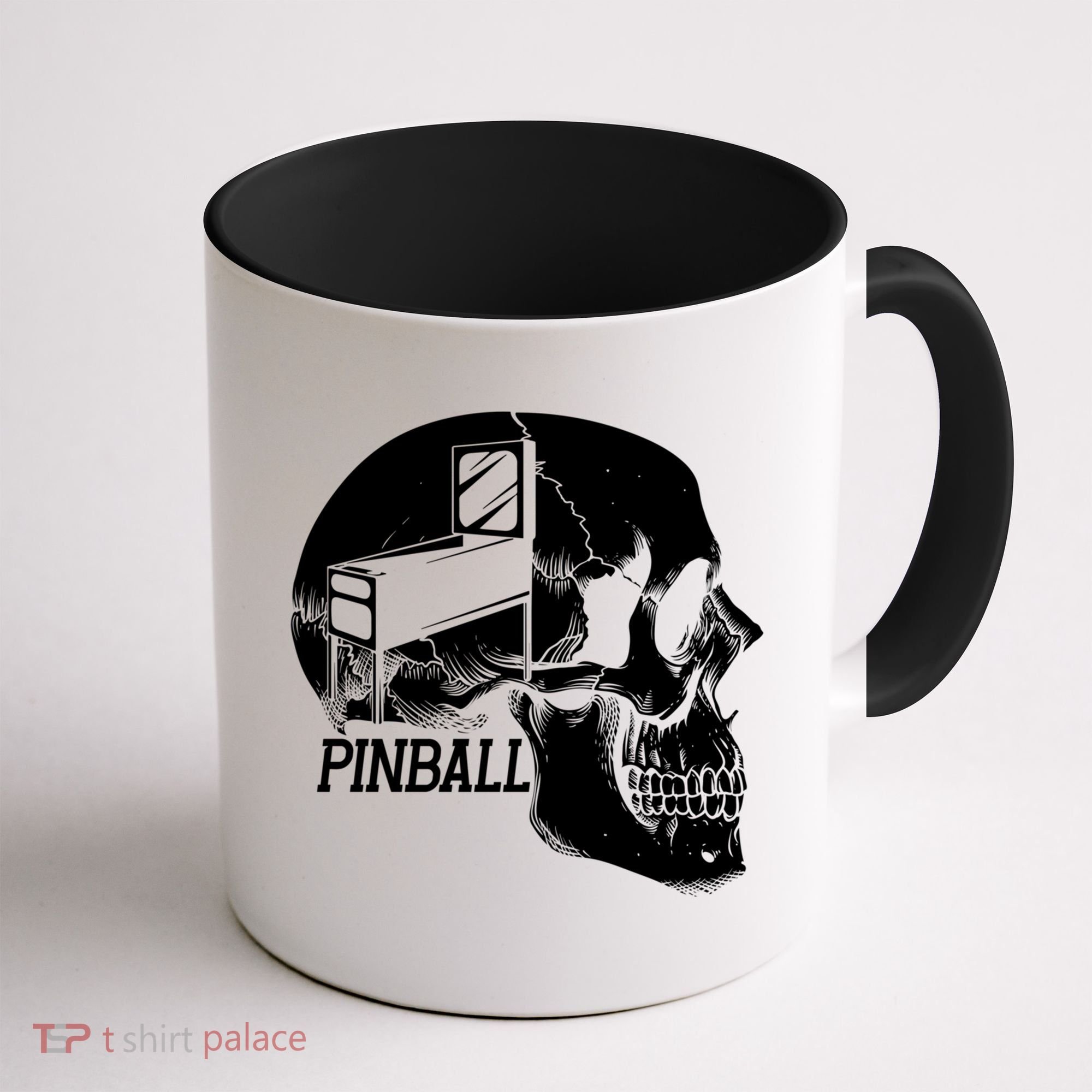 Funny Pinball Fan Skeleton Gaming Gamer Gift Coffee Mug