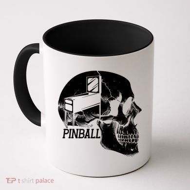 Funny Pinball Fan Skeleton Gaming Gamer Gift Coffee Mug
