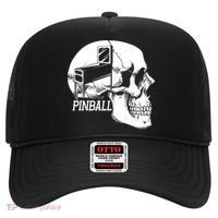 Funny Pinball Fan Skeleton Gaming Gamer Gift Hat thumb 0