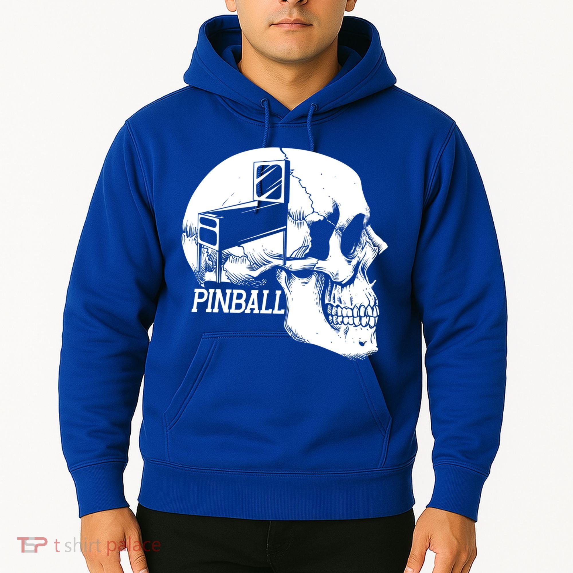 Funny Pinball Fan Skeleton Gaming Gamer Gift Hoodie