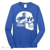 Funny Pinball Fan Skeleton Gaming Gamer Gift Long Sleeve Shirt thumb 0
