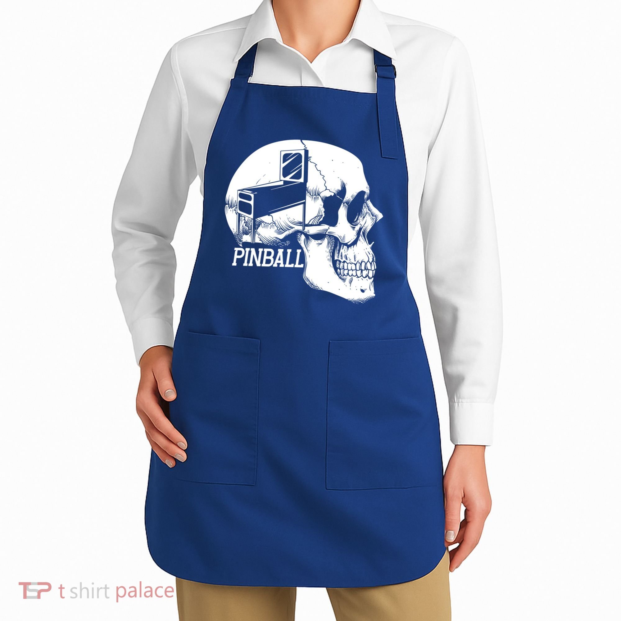 Funny Pinball Fan Skeleton Gaming Gamer Gift Apron