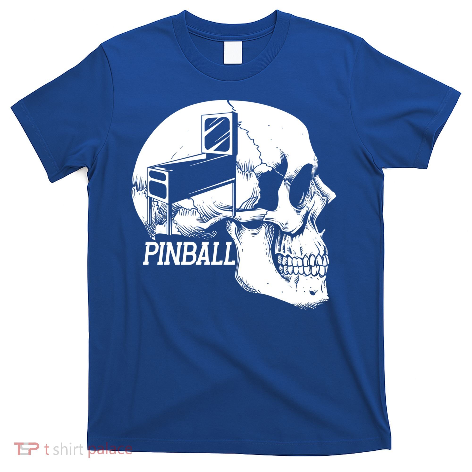 Funny Pinball Fan Skeleton Gaming Gamer Gift T-Shirt