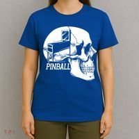 Funny Pinball Fan Skeleton Gaming Gamer Gift T-Shirt thumb 4
