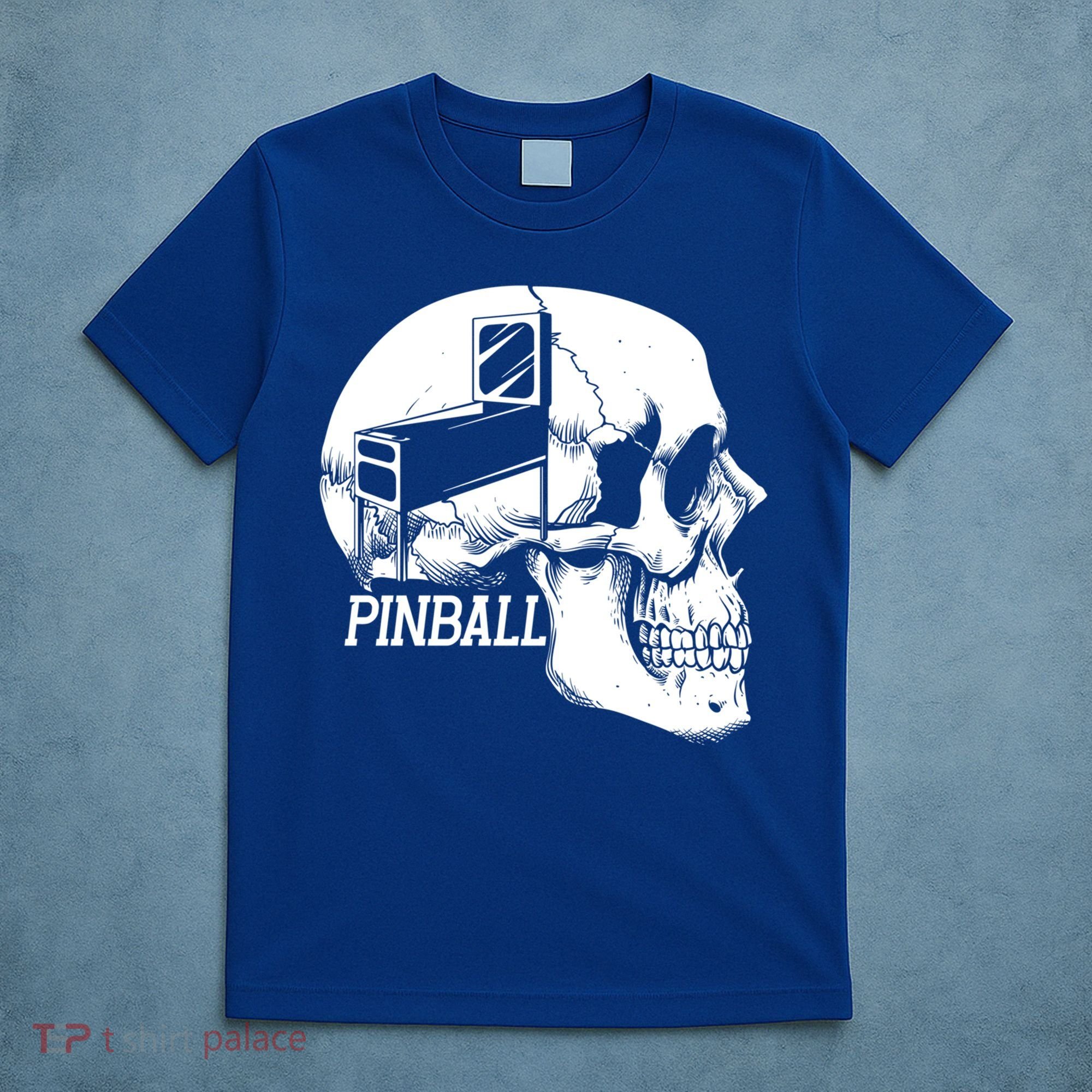 Funny Pinball Fan Skeleton Gaming Gamer Gift T-Shirt