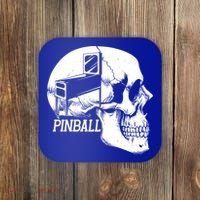 Funny Pinball Fan Skeleton Gaming Gamer Gift Coaster thumb 0