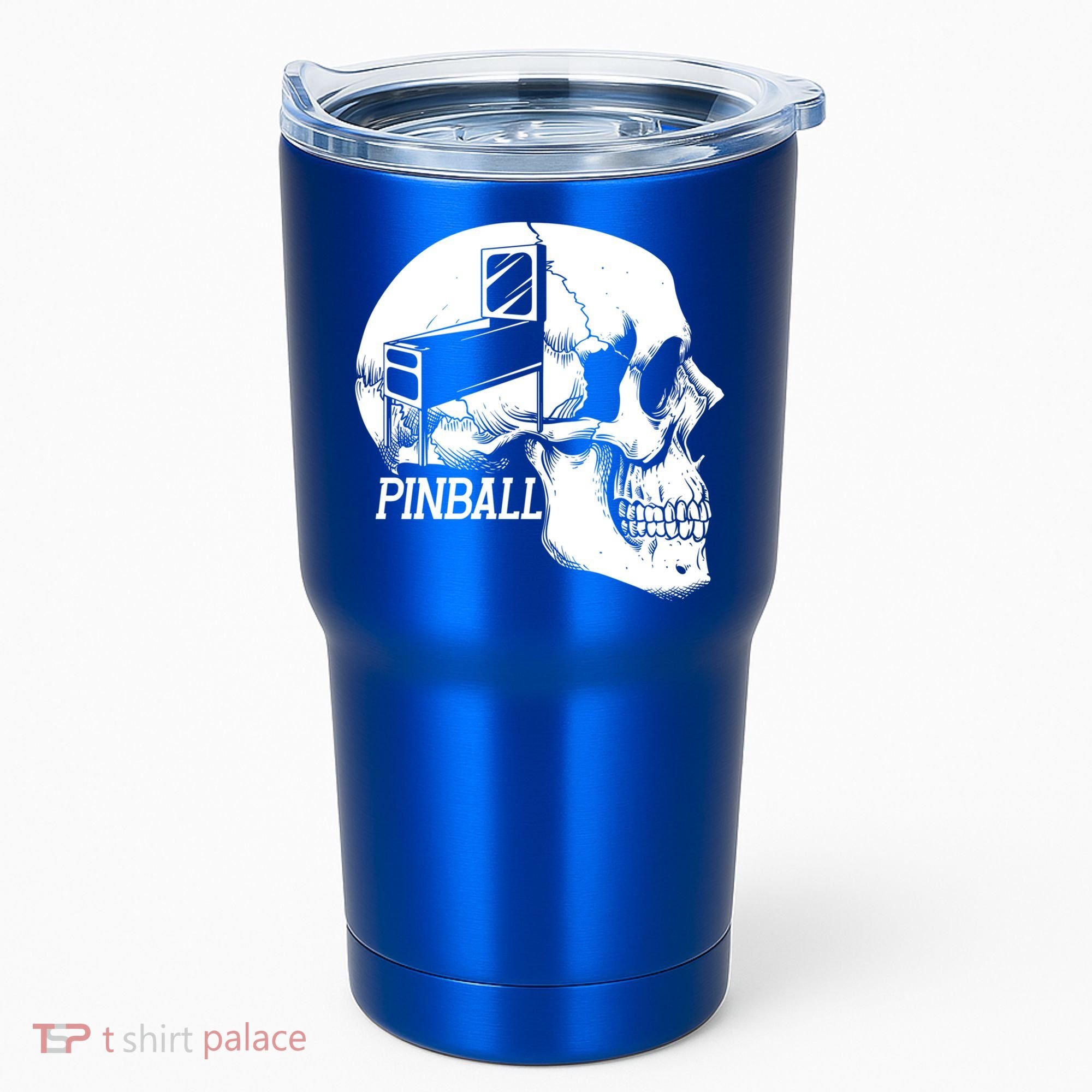 Funny Pinball Fan Skeleton Gaming Gamer Gift Tumbler