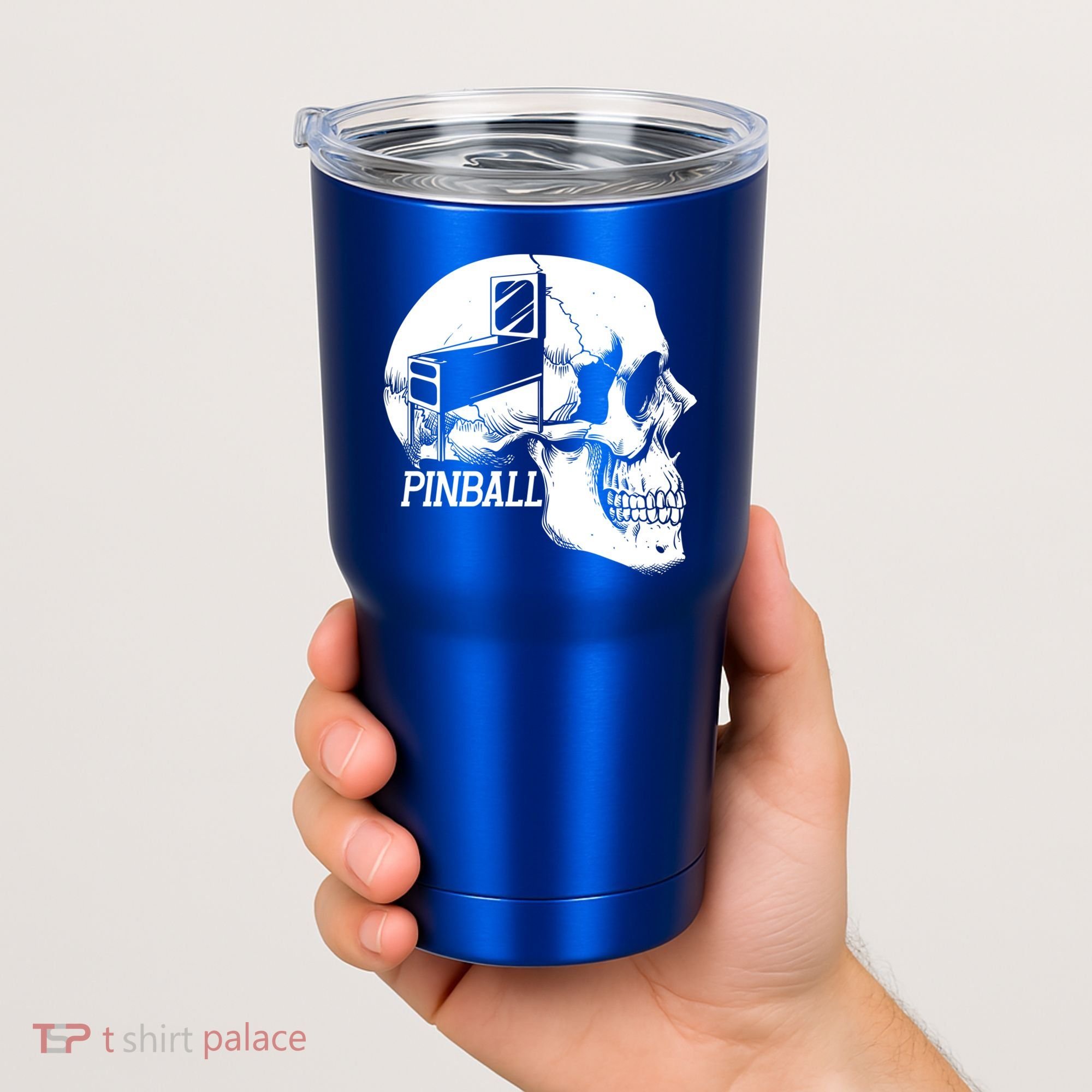 Funny Pinball Fan Skeleton Gaming Gamer Gift Tumbler