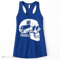 Funny Pinball Fan Skeleton Gaming Gamer Gift Women's Tank Top thumb 0
