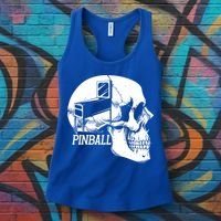 Funny Pinball Fan Skeleton Gaming Gamer Gift Women's Tank Top thumb 3