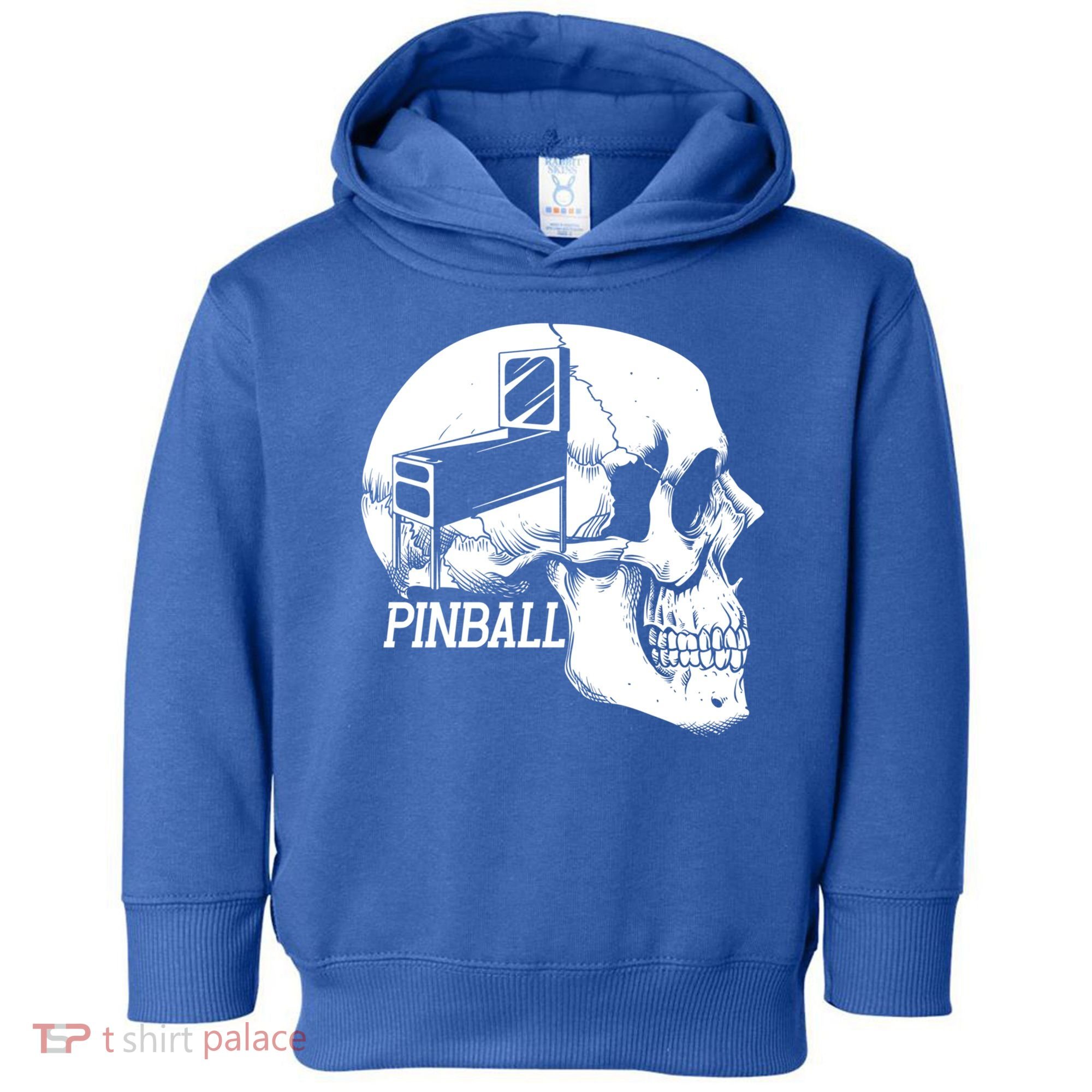 Funny Pinball Fan Skeleton Gaming Gamer Gift Toddler Hoodie