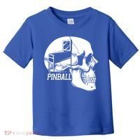 Funny Pinball Fan Skeleton Gaming Gamer Gift Toddler T-Shirt thumb 0