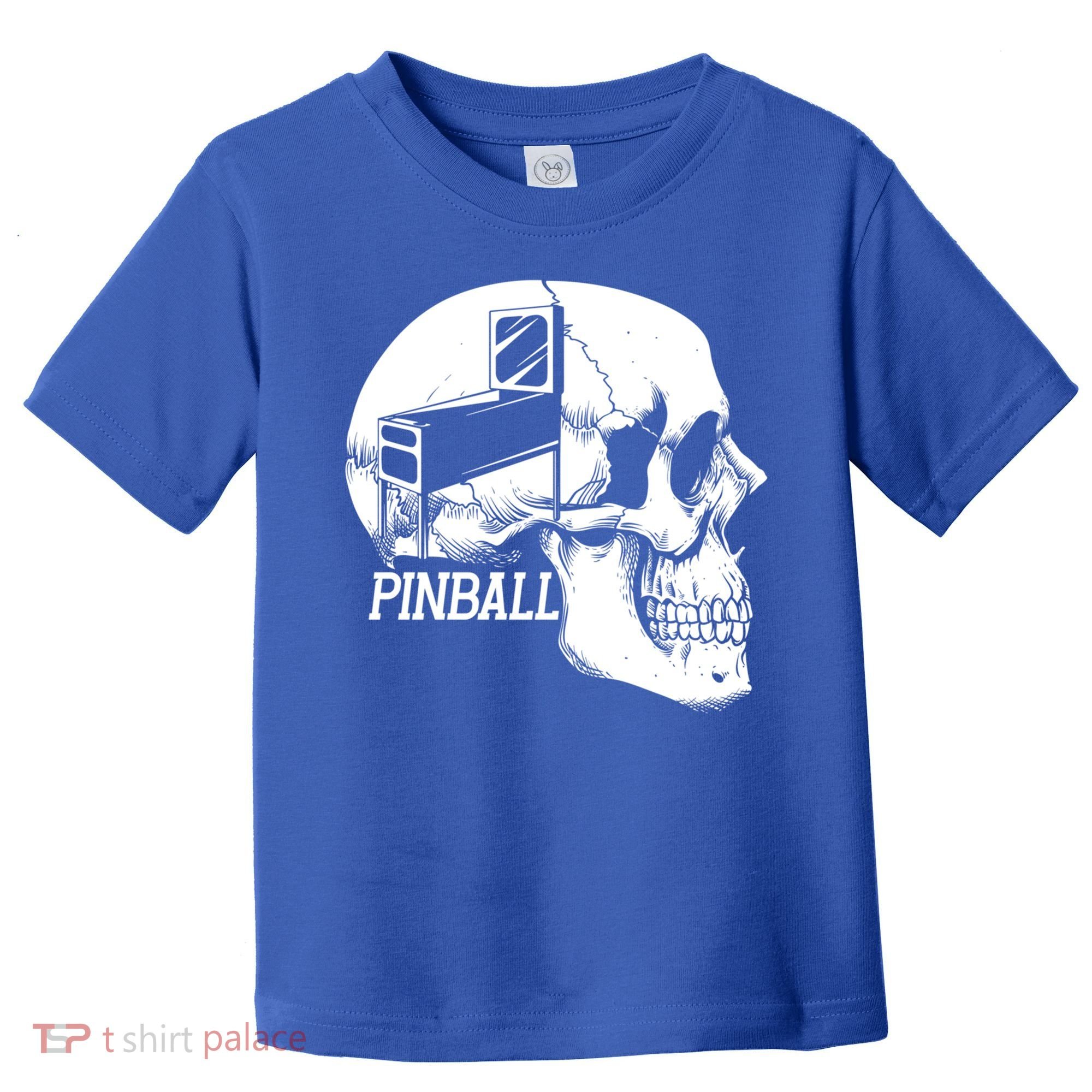 Funny Pinball Fan Skeleton Gaming Gamer Gift Toddler T-Shirt