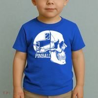 Funny Pinball Fan Skeleton Gaming Gamer Gift Toddler T-Shirt thumb 2