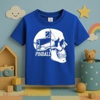 Funny Pinball Fan Skeleton Gaming Gamer Gift Toddler T-Shirt thumb 3