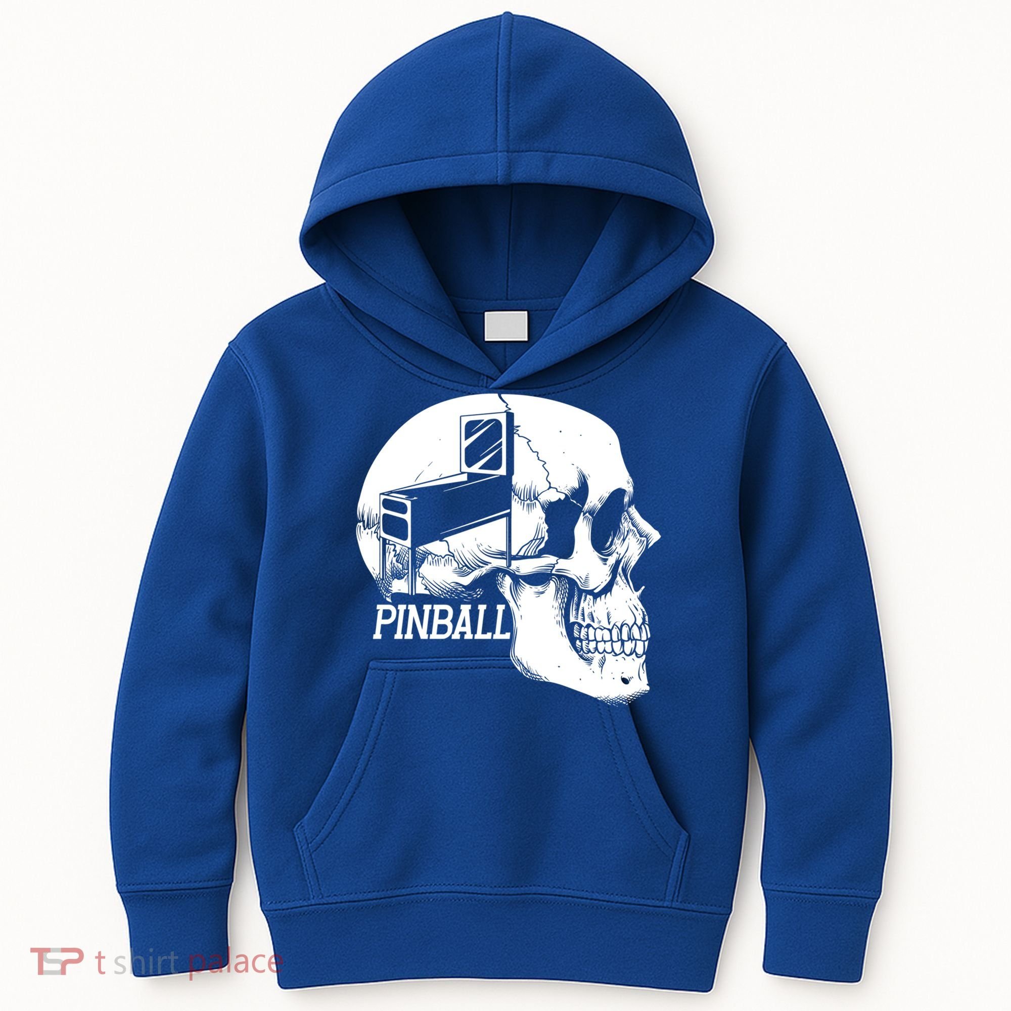 Funny Pinball Fan Skeleton Gaming Gamer Gift Kids Hoodie
