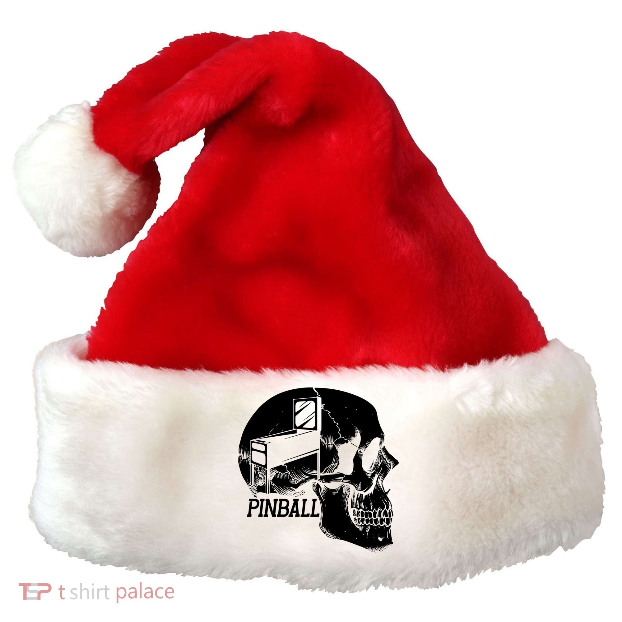 Funny Pinball Fan Skeleton Gaming Gamer Gift Santa Hat