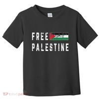 Free Palestine Flag Stand For Peace In The Middle East Toddler T-Shirt thumb 0
