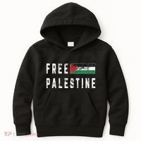 Free Palestine Flag Stand For Peace In The Middle East Kids Hoodie thumb 0