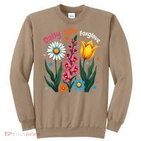 Floral Plant Foxglove Daisy Tulip Flower Girl Mom Mothers Sweatshirt thumb 0
