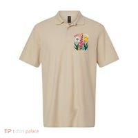 Floral Plant Foxglove Daisy Tulip Flower Girl Mom Mothers Polo thumb 0