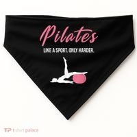 Funny Pilates For Pilates Lovers Coaches & Trainers USA-Made Doggie Bandana thumb 0