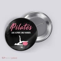 Funny Pilates For Pilates Lovers Coaches & Trainers Button thumb 0