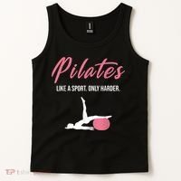 Funny Pilates For Pilates Lovers Coaches & Trainers Tank Top thumb 2