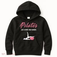 Funny Pilates For Pilates Lovers Coaches & Trainers Kids Hoodie thumb 0