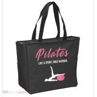 Funny Pilates For Pilates Lovers Coaches & Trainers Tote Bag thumb 2