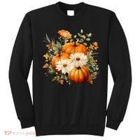 Fall Pumpkin Floral Holiday Sweatshirt thumb 0