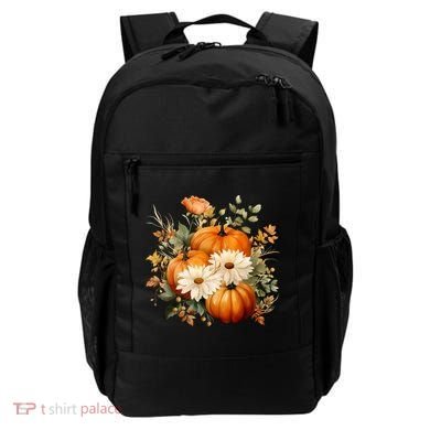 Fall Pumpkin Floral Holiday Backpack