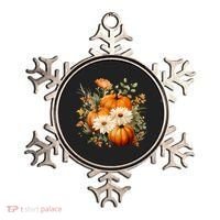Fall Pumpkin Floral Holiday Ornament thumb 0