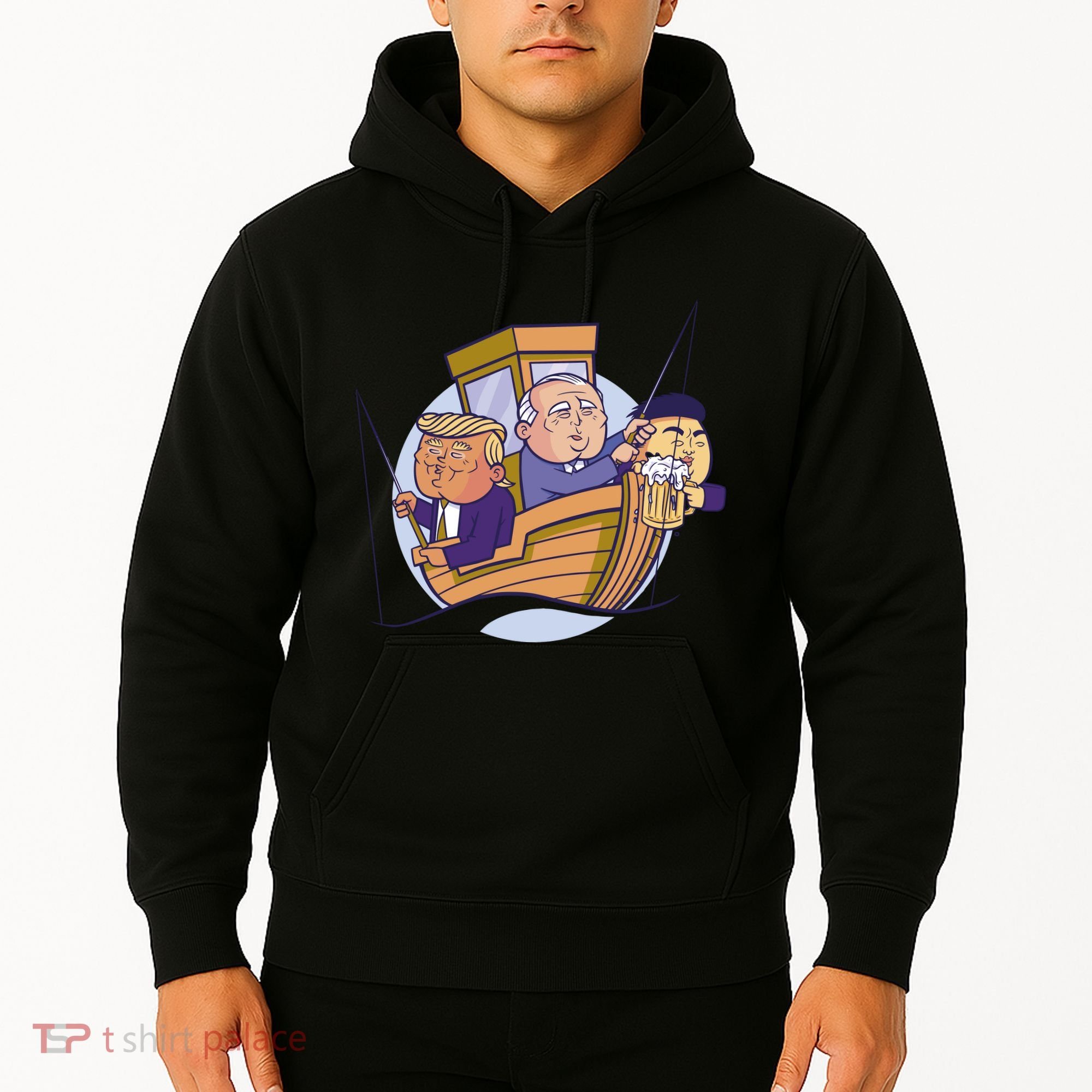 Fishing Presidents Funny Hoodie