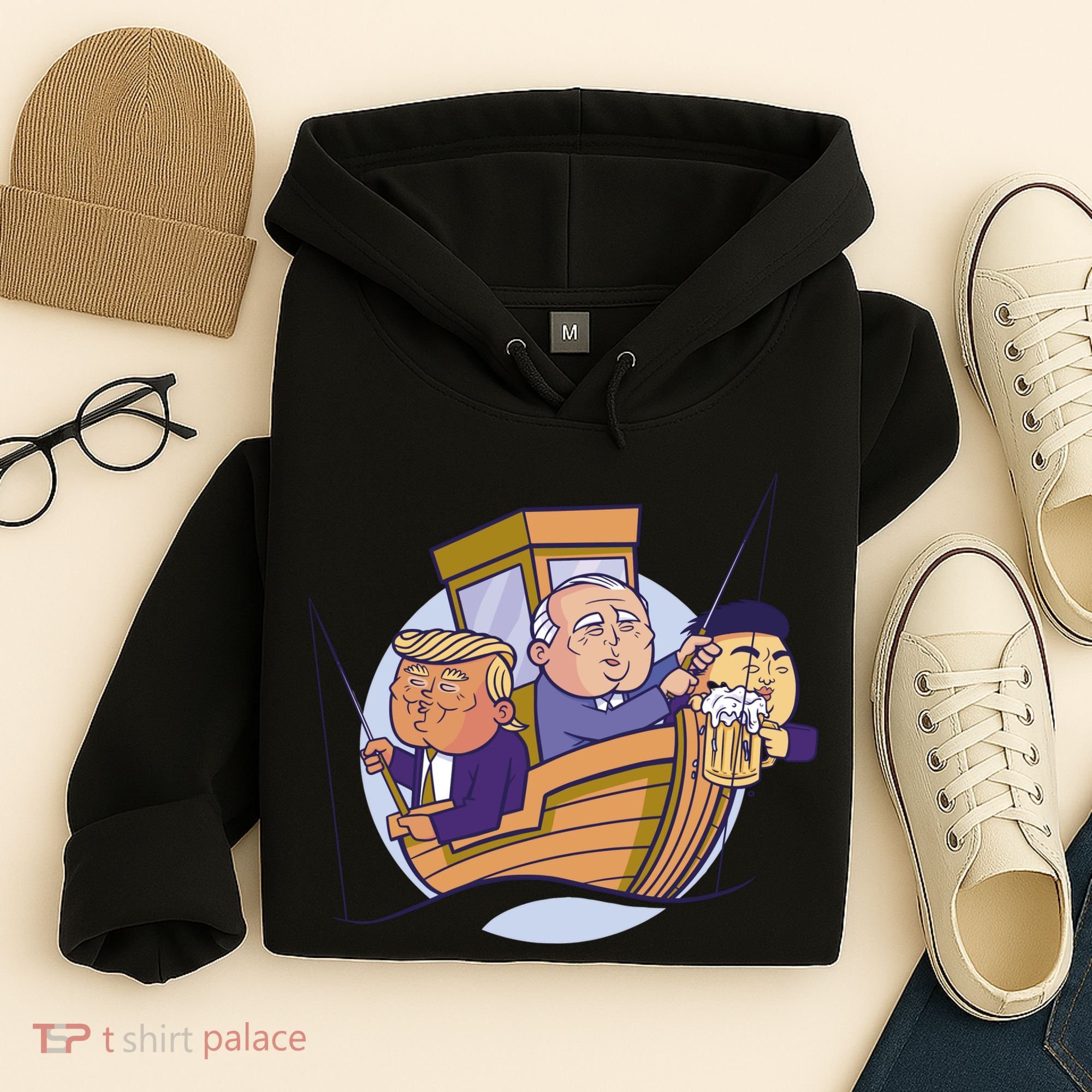 Fishing Presidents Funny Hoodie