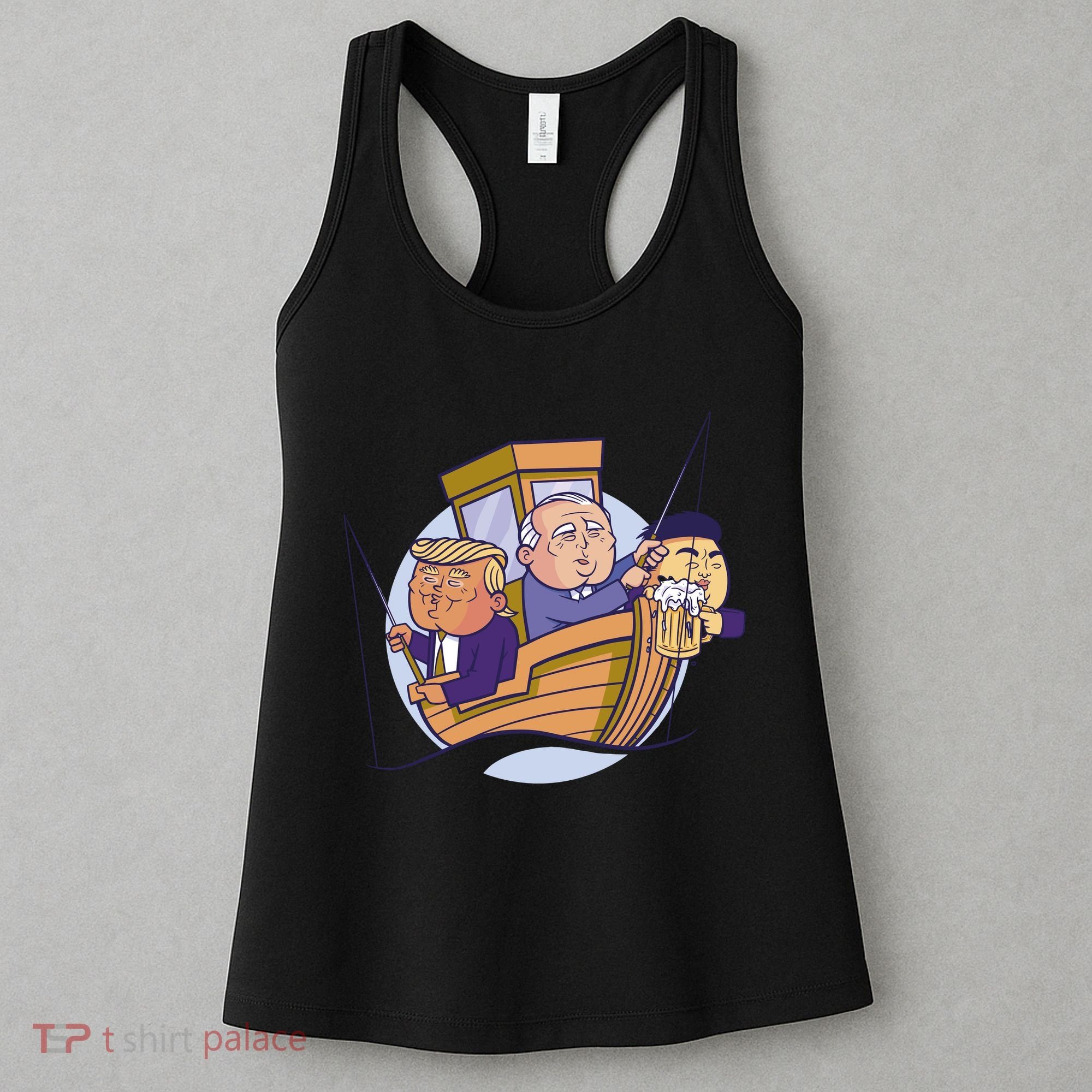 Fishing Presidents Funny Women's Tank Top