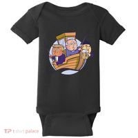 Fishing Presidents Funny Baby Bodysuit thumb 0