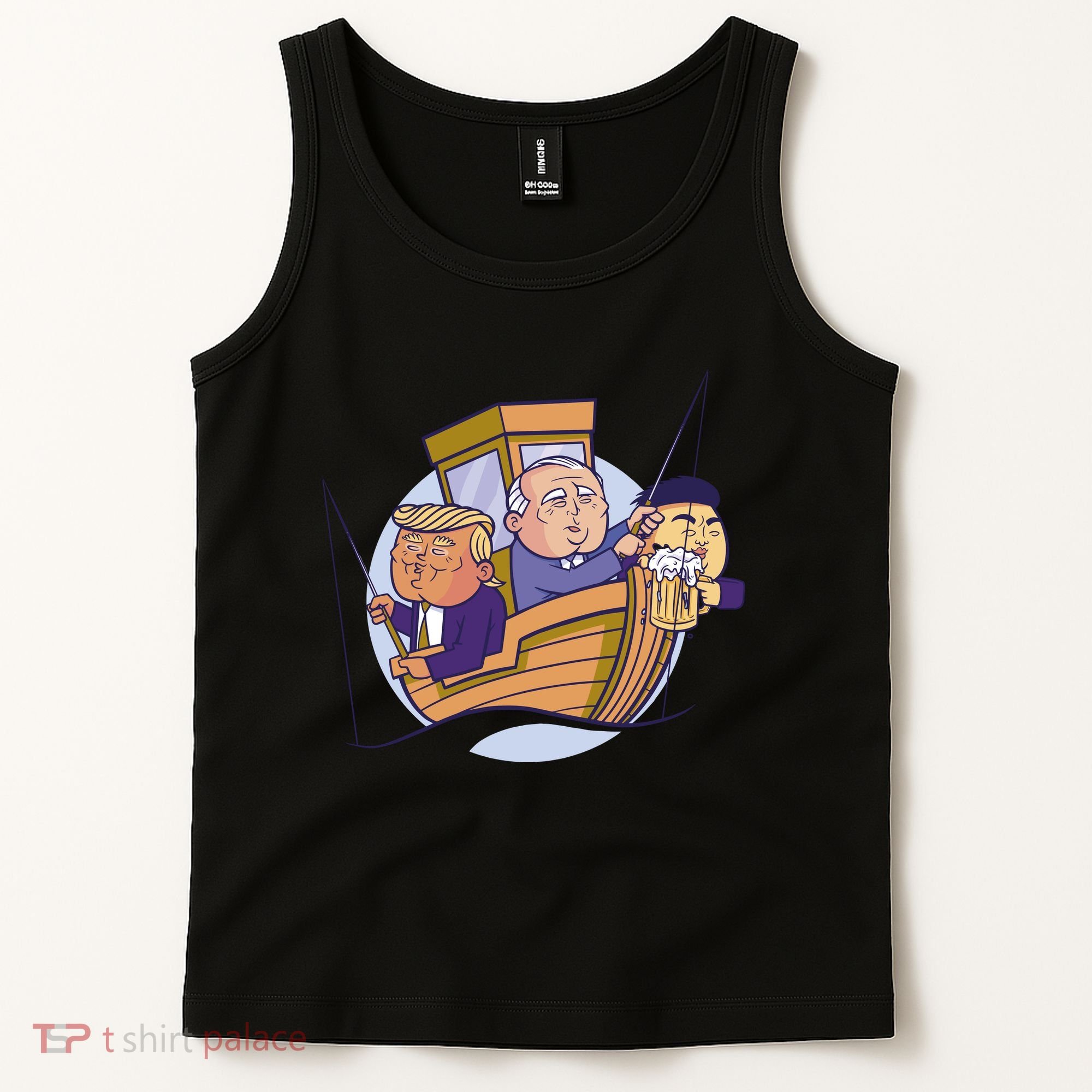 Fishing Presidents Funny Tank Top