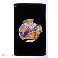 Fishing Presidents Funny Golf Towel thumb 0