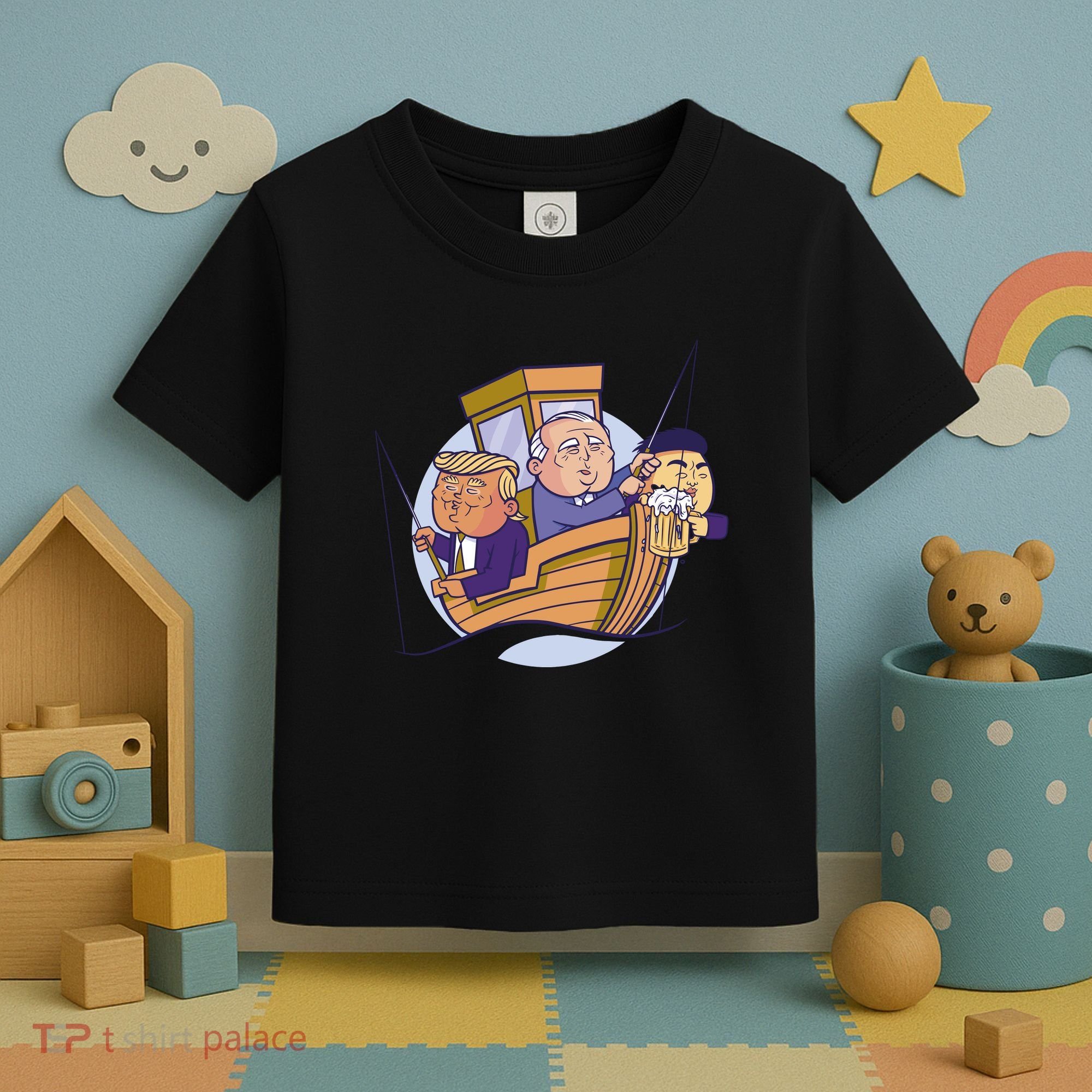 Fishing Presidents Funny Toddler T-Shirt