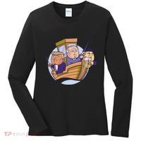 Fishing Presidents Funny Women's Long Sleeve Shirt thumb 0