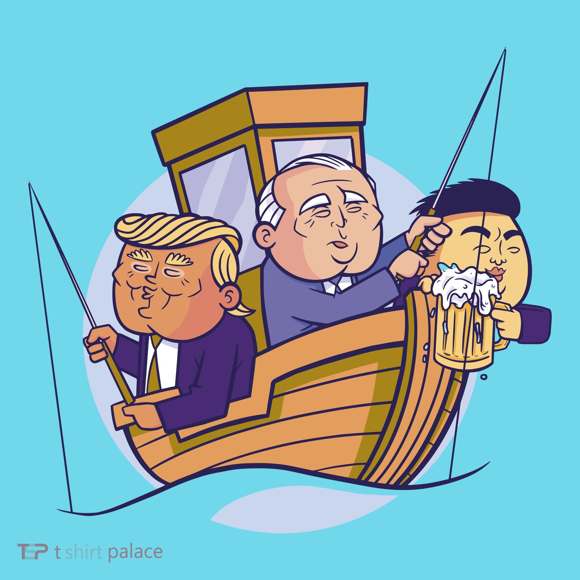 Fishing Presidents Funny T-Shirt