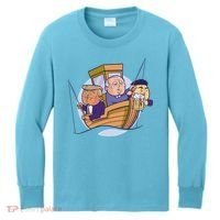 Fishing Presidents Funny Kids Long Sleeve Shirt thumb 0