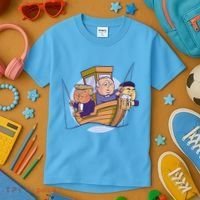 Fishing Presidents Funny Kids T-Shirt thumb 3