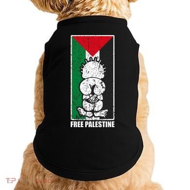 Free Palestine Flag Hanthala Gaza Save Sheikh Jarrah Doggie Tank