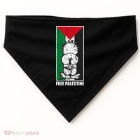 Free Palestine Flag Hanthala Gaza Save Sheikh Jarrah USA-Made Doggie Bandana thumb 0