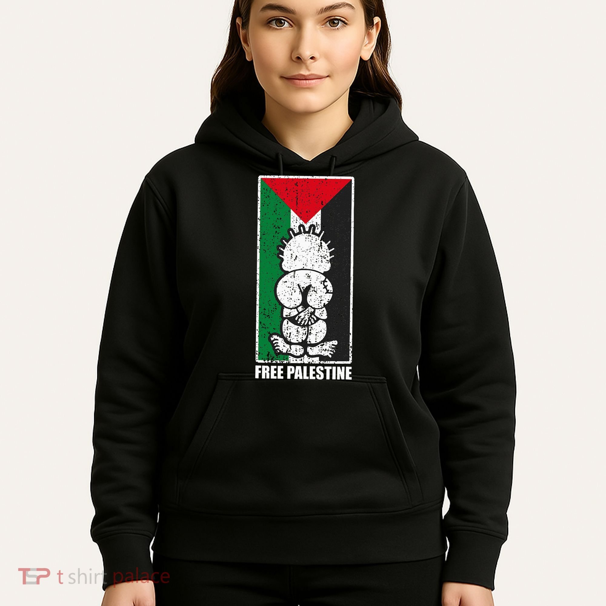 Free Palestine Flag Hanthala Gaza Save Sheikh Jarrah Hoodie